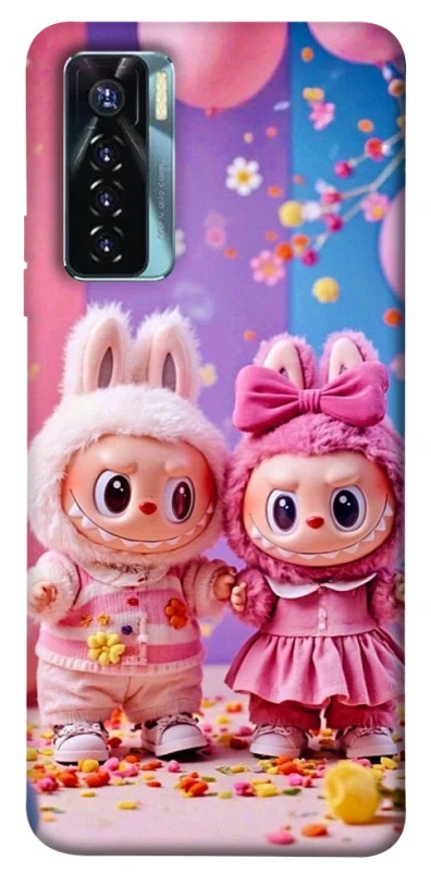 Чехол на TECNO Camon 17 Pro Labubu twins ver.2 фото 1 из 1