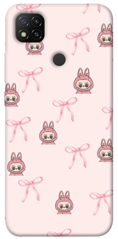 Чохол на Xiaomi Redmi 9C Pink bows and Labubus фото 1 з 1