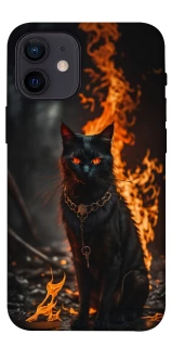Чехол на Apple iPhone 12 mini (5.4") Огненный кот фото 1 из 1