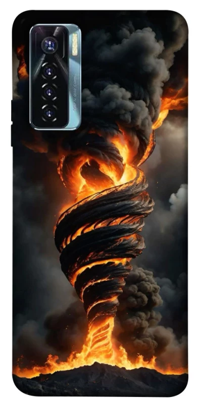 Чехол на TECNO Camon 17 Pro Огненный торнадо фото 1 из 1