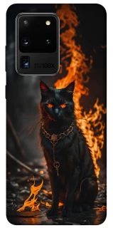 Чохол на Samsung Galaxy S20 Ultra Вогняний кіт фото 1 з 1