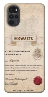Чехол на Motorola Moto G22 The Hogwarts acceptance letter фото 1 из 1