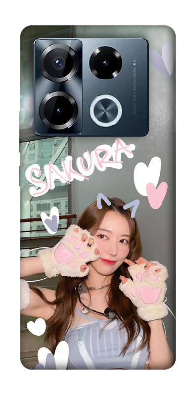 Чохол на Infinix Note 40 Pro 4G Sakura - LE SSERAFIM фото 1 з 1