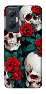Чохол на Infinix Hot 20 5G skull and rose фото 1 Чохол на Infinix Hot 20 5G skull and rose фото 1 з 1