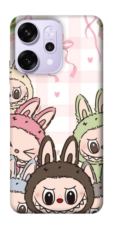 Чехол на Oppo Reno 14 Pro All Labubu 2 фото 1 из 1