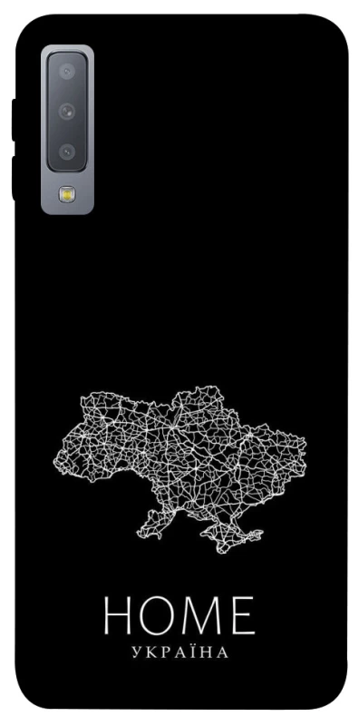 Чохол на Samsung A750 Galaxy A7 (2018) Ukraine black map фото 1 з 1