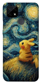 Чехол на Realme C21 Pikachu and Van Gogh фото 1 из 1