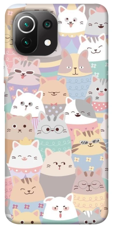 Чохол на Xiaomi Mi 11 Lite Funny Kittens ver.2 фото 1 з 1