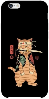 Чохол на Apple iPhone 6/6s plus (5.5") Кіт-самурай фото 1 з 1