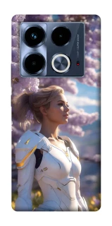 Чохол на Infinix Note 40 4G Cyber space girl ver.1 фото 1 з 1