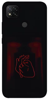 Чехол на Xiaomi Redmi 9C Красное сердце фото 1 из 1