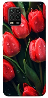 Чохол на Xiaomi Mi 10 Lite Червоні тюльпани фото 1 з 1