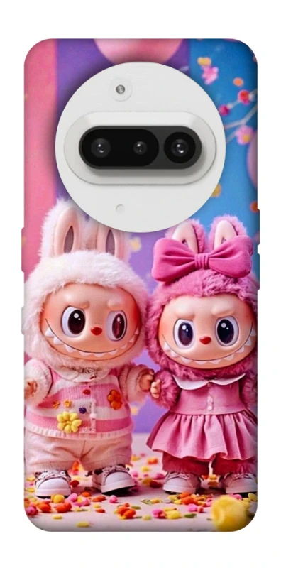 Чохол на Nothing Phone (3a) Labubu twins ver.2 фото 1 з 1