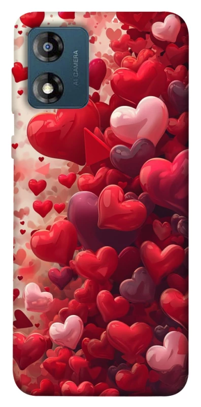 Чохол на Motorola Moto E13 Many hearts фото 1 з 1