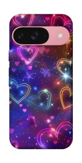 Чохол на Google Pixel 9 Drawn hearts фото 1 з 1