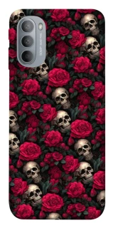 Чохол на Motorola Moto G31 Черепа та рози фото 1 з 1