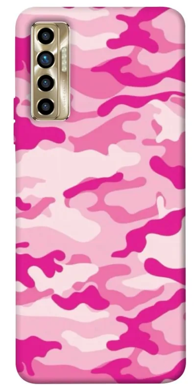 Чехол на TECNO Camon 17P camouflage pink фото 1 из 1