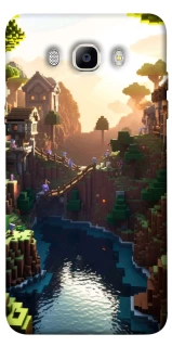 Чехол на Samsung J710F Galaxy J7 (2016) Minecraft sunset фото 1 из 1