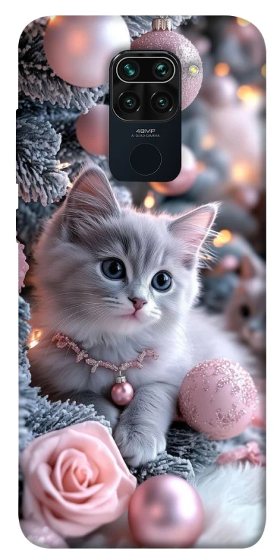 Чохол на Xiaomi Redmi Note 9 / Redmi 10X Christmas Kitty фото 1 з 1