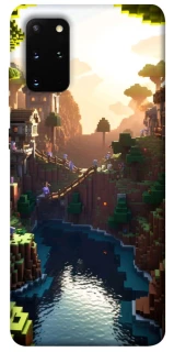 Чехол на Samsung Galaxy S20+ Minecraft sunset фото 1 из 1