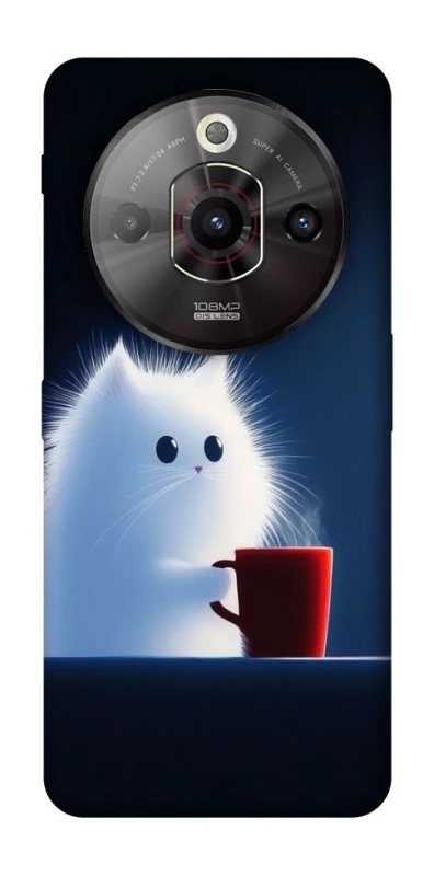 Чохол на ZTE Nubia Focus Pro Чохол кіт з кавою фото 1 з 1