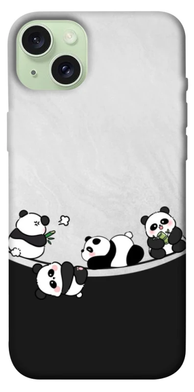 Чохол на Apple iPhone 15 Plus (6.7") Four pandas фото 1 з 1