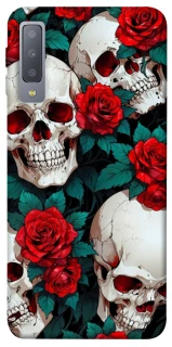 Чохол на Samsung A750 Galaxy A7 (2018) skull and rose фото 1 з 1
