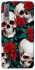 Чохол на Samsung A750 Galaxy A7 (2018) skull and rose фото 1 з 1