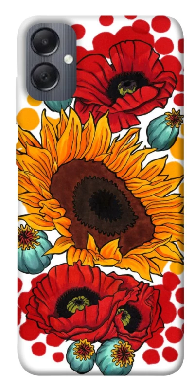 Чохол на Samsung Galaxy A05 Соняшники та маки фото 1 з 1