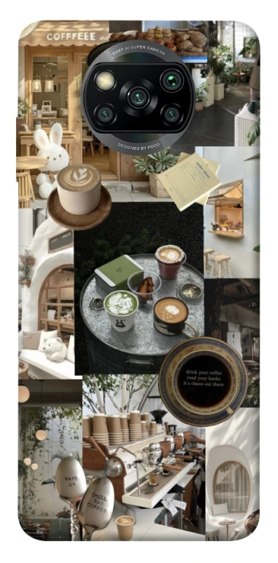 Чохол на Xiaomi Poco X3 NFC / Poco X3 Pro Coffee collage ver.4 фото 1 з 1