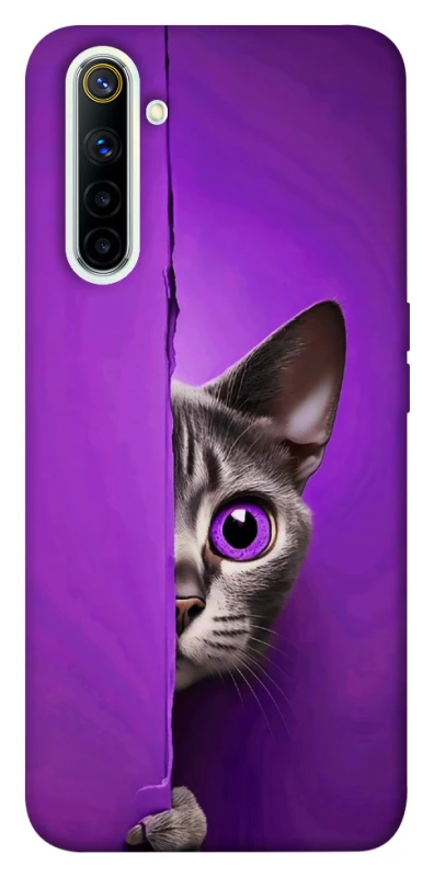 Чохол на Realme 6 Кіт-підглядач фото 1 з 1