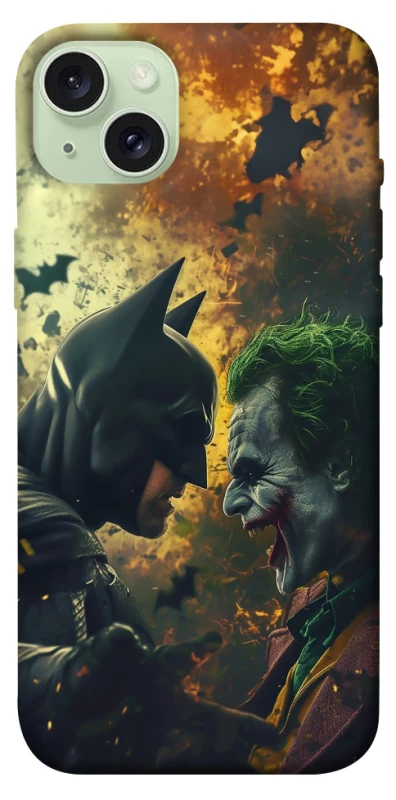 Чохол на Apple iPhone 15 Plus (6.7") Batman and the Joker фото 1 з 1
