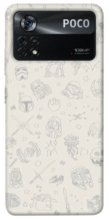 Чехол на Xiaomi Poco X4 Pro 5G Star Wars background ver.1 фото 1 из 1