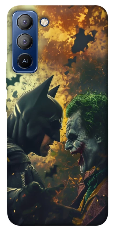 Чохол на TECNO Pop 5 LTE Batman and the Joker фото 1 з 1