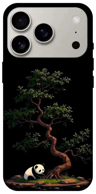Чохол на Apple iPhone 18 Pro Panda and tree фото 2 з 2