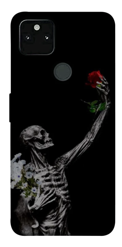 Чехол на Google Pixel 5A Skeleton vs Rose фото 1 из 1