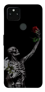 Чехол на Google Pixel 5A Skeleton vs Rose фото 1 из 1