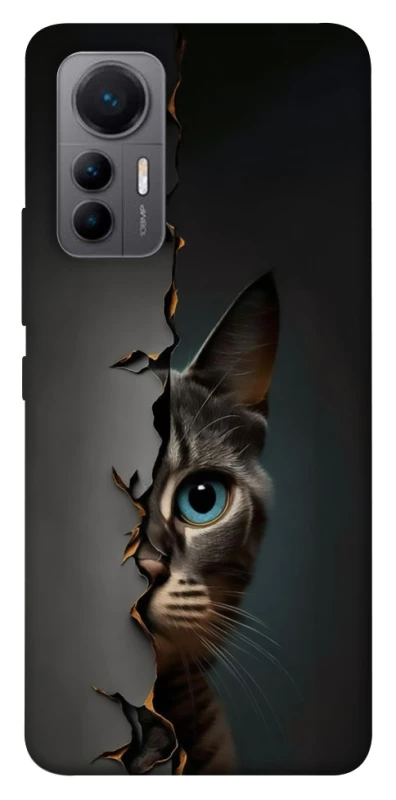 Чехол на Xiaomi 12 Lite Кот-подглядыватель v2 фото 1 из 1