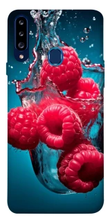 Чохол на Samsung Galaxy A20s Малинка у воді фото 1 з 1