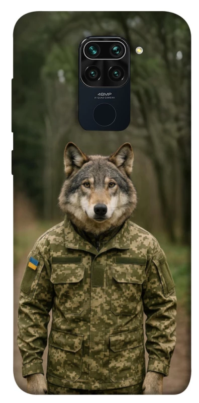 Чохол на Xiaomi Redmi Note 9 / Redmi 10X Вовк захисник фото 1 з 1