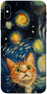 Чехол на Apple iPhone X (5.8") paint cat фото 1 из 1