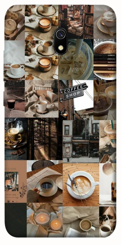 Чохол на Xiaomi Redmi 8a Coffee collage ver.3 фото 1 з 1
