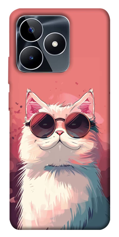 Чехол на Realme C53 Сat with glasses фото 1 из 1