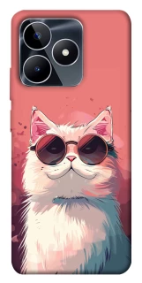 Чехол на Realme C53 Сat with glasses фото 1 из 1