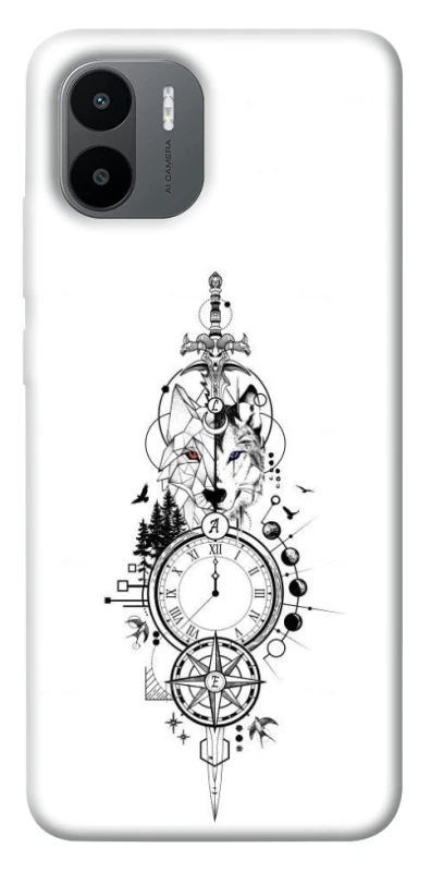 Чехол на Xiaomi Redmi A1 / A2 Tattoo ver.8 фото 1 из 1