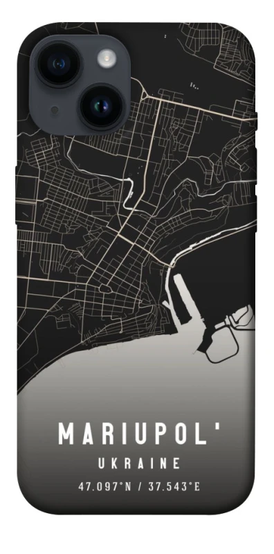 Чехол на Apple iPhone 14 (6.1") Mariupol map фото 1 из 1