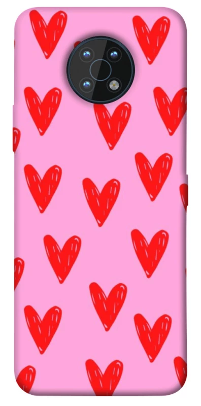 Чехол на Nokia G50 Red hearts 2 фото 1 из 1