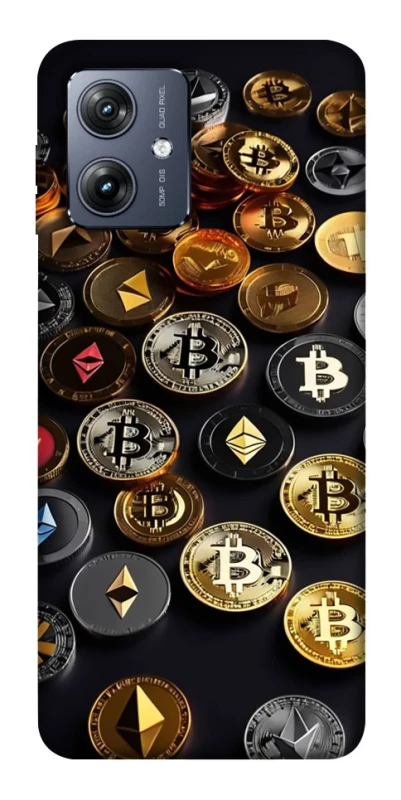 Чохол на Motorola Moto G54 Many coins фото 1 з 1