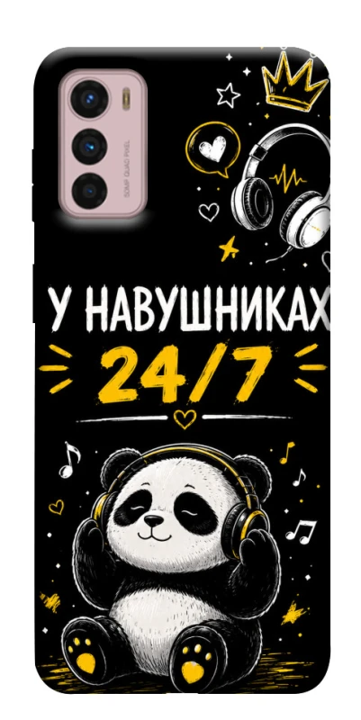 Чехол на Motorola Moto G42 У навушниках 24/7 фото 1 из 1