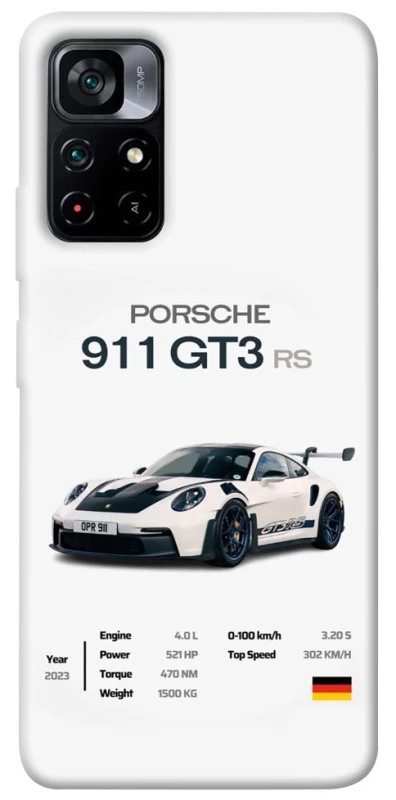 Чехол на Xiaomi Poco M4 Pro 5G Porsche 911 GT3 фото 1 из 1